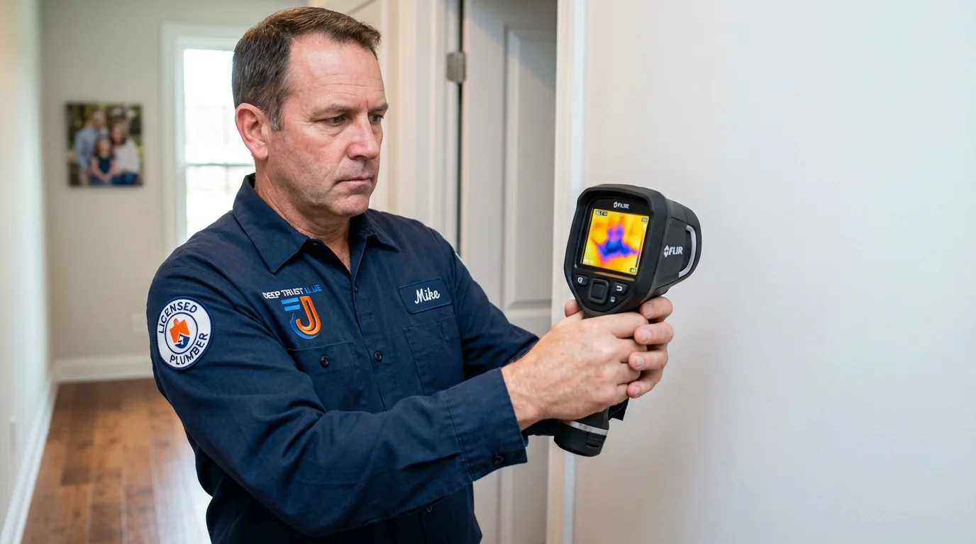 Thermal imaging leak detection by Johns Plumbing LLC in Moriarty
